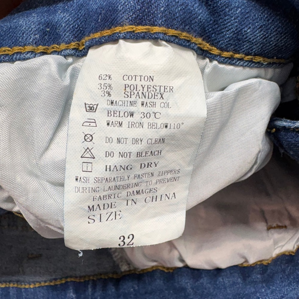 Unbranded‎ Distressed Skinny Jeans Women Size 32 Blue Good Faded Streetwea - Picture 11 of 15